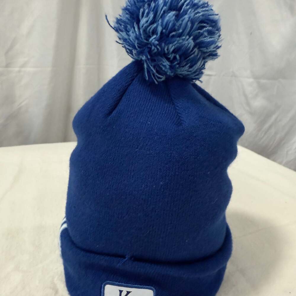 Kansas City Royals Space-Dye Cuffed Knit Hat with Pom - Royal/Light Blue